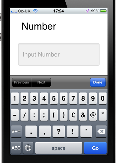 Number input type
